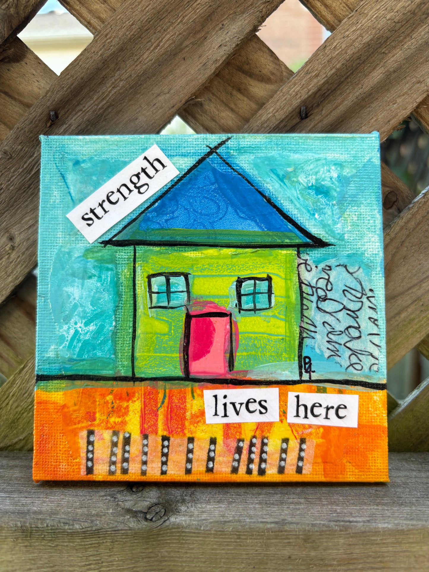 Strength (8/100) |  Original 4x4 Mini House Canvas