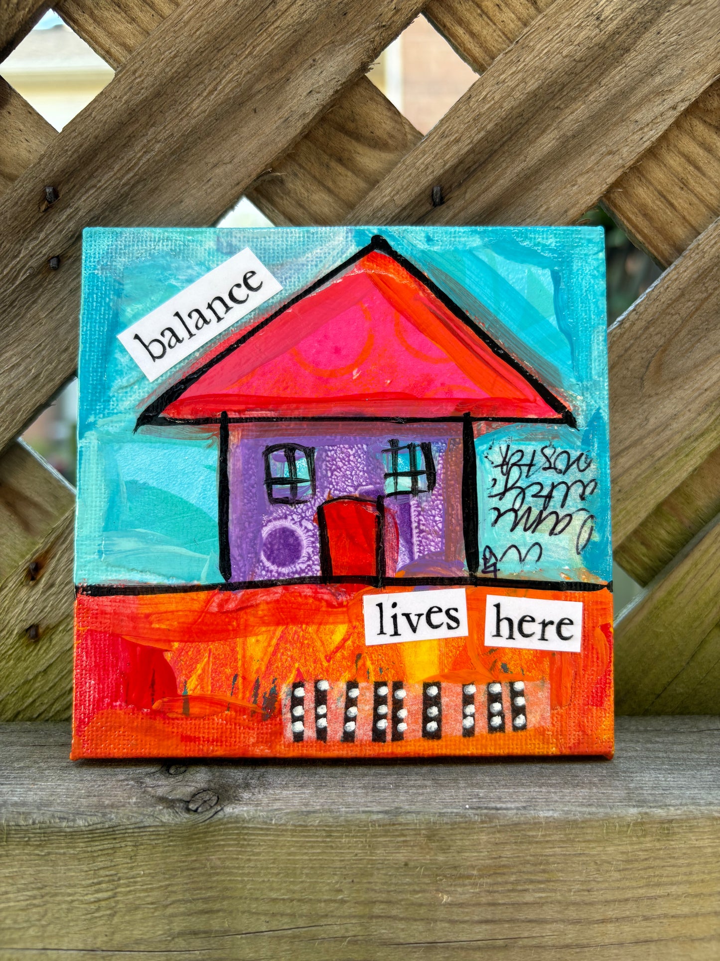 Balance (19/100) |  Original 4x4 Mini House Canvas