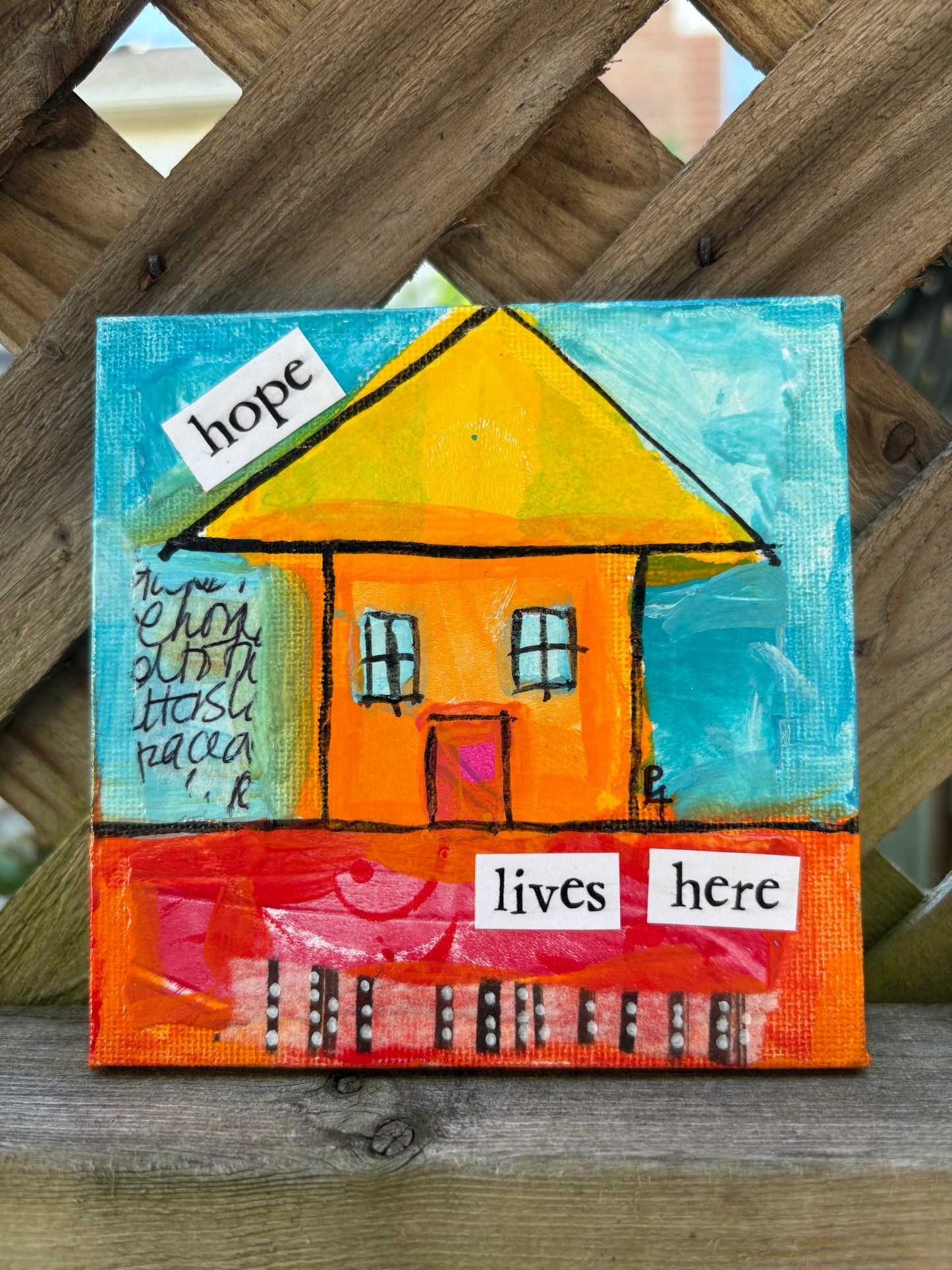 Hope (4/100) |  Original 4x4 Mini House Canvas (Copy)