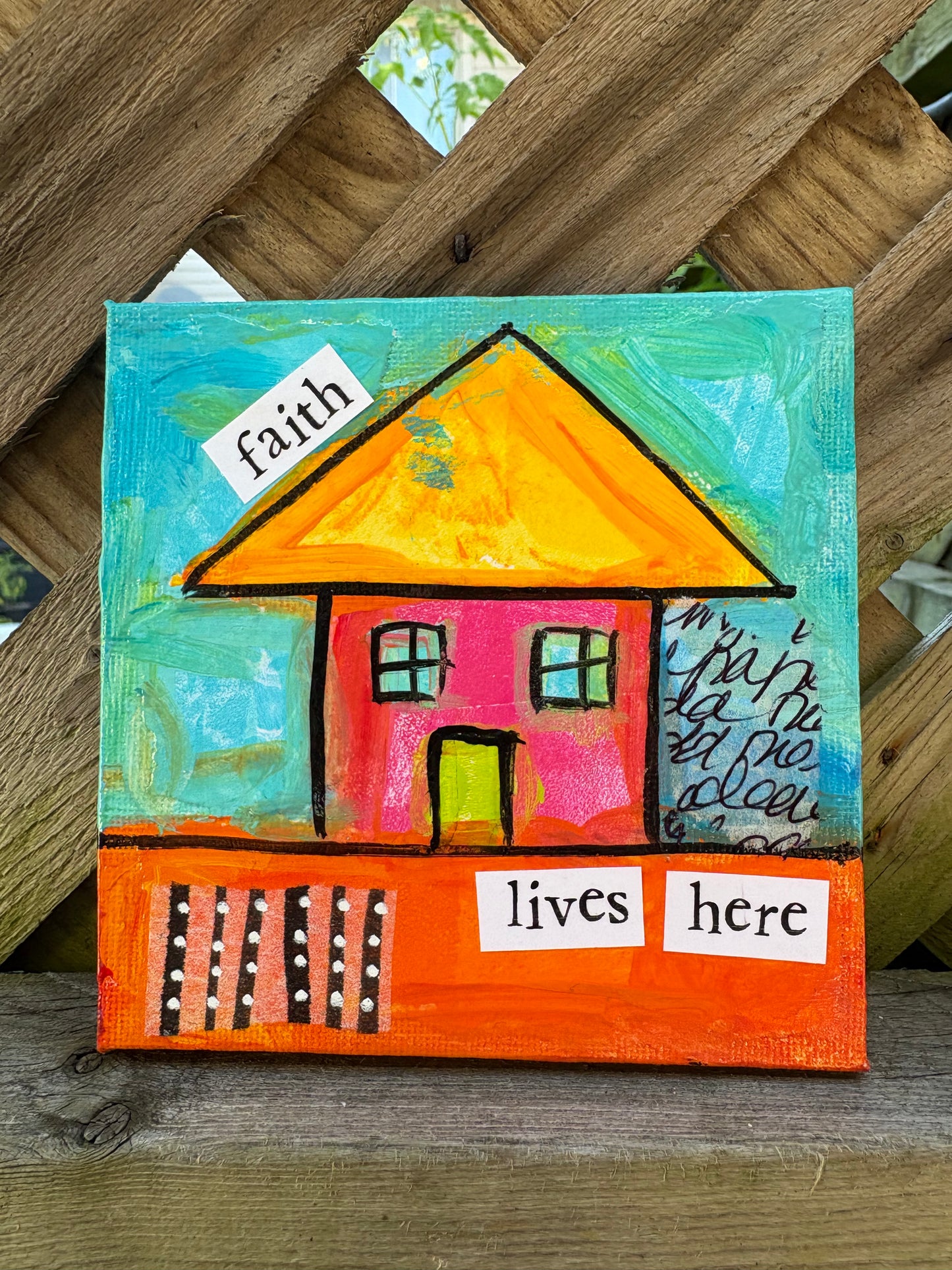 Faith(50/100) |  Original 4x4 Mini House Canvas