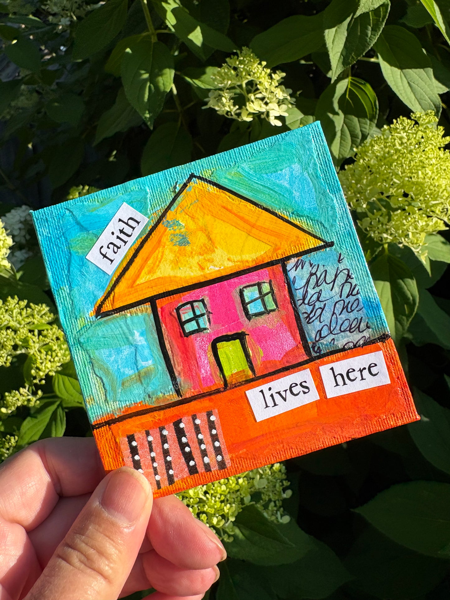 Faith(50/100) |  Original 4x4 Mini House Canvas