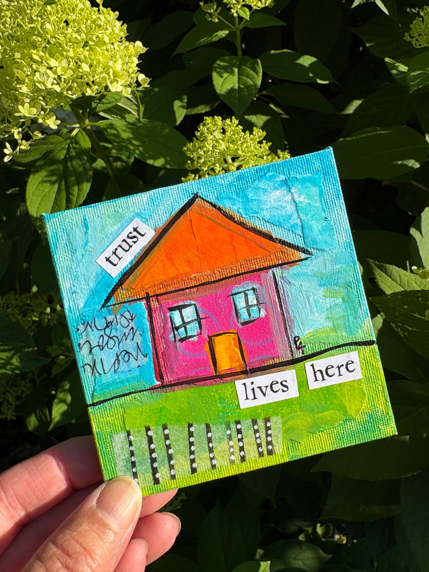 Trust (7/100) |  Original 4x4 Mini House Canvas