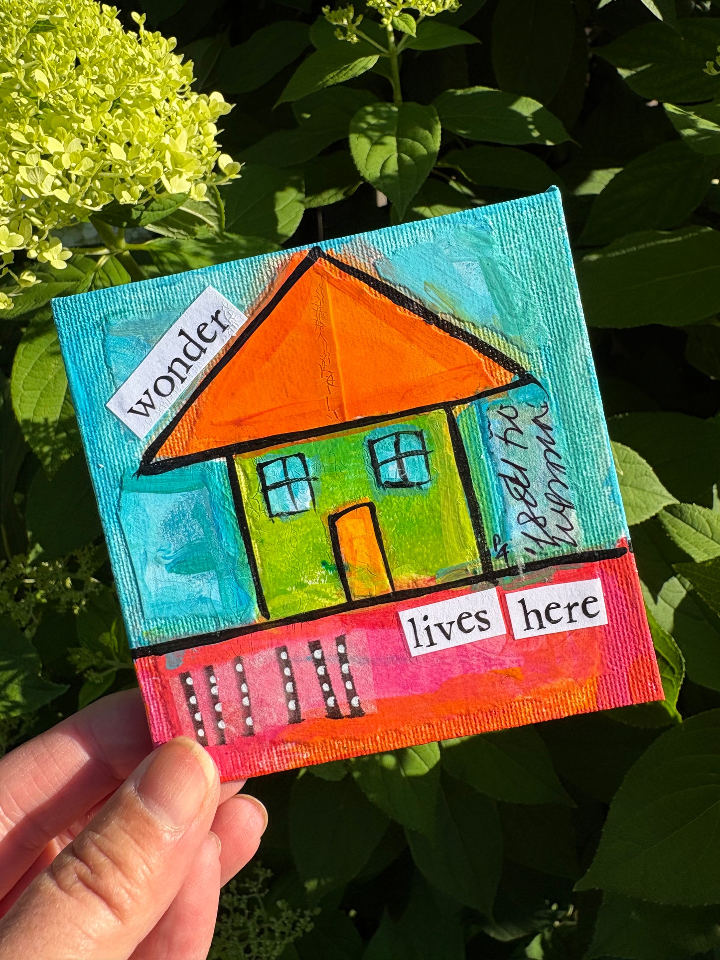 Wonder (17/100) |  Original 4x4 Mini House Canvas