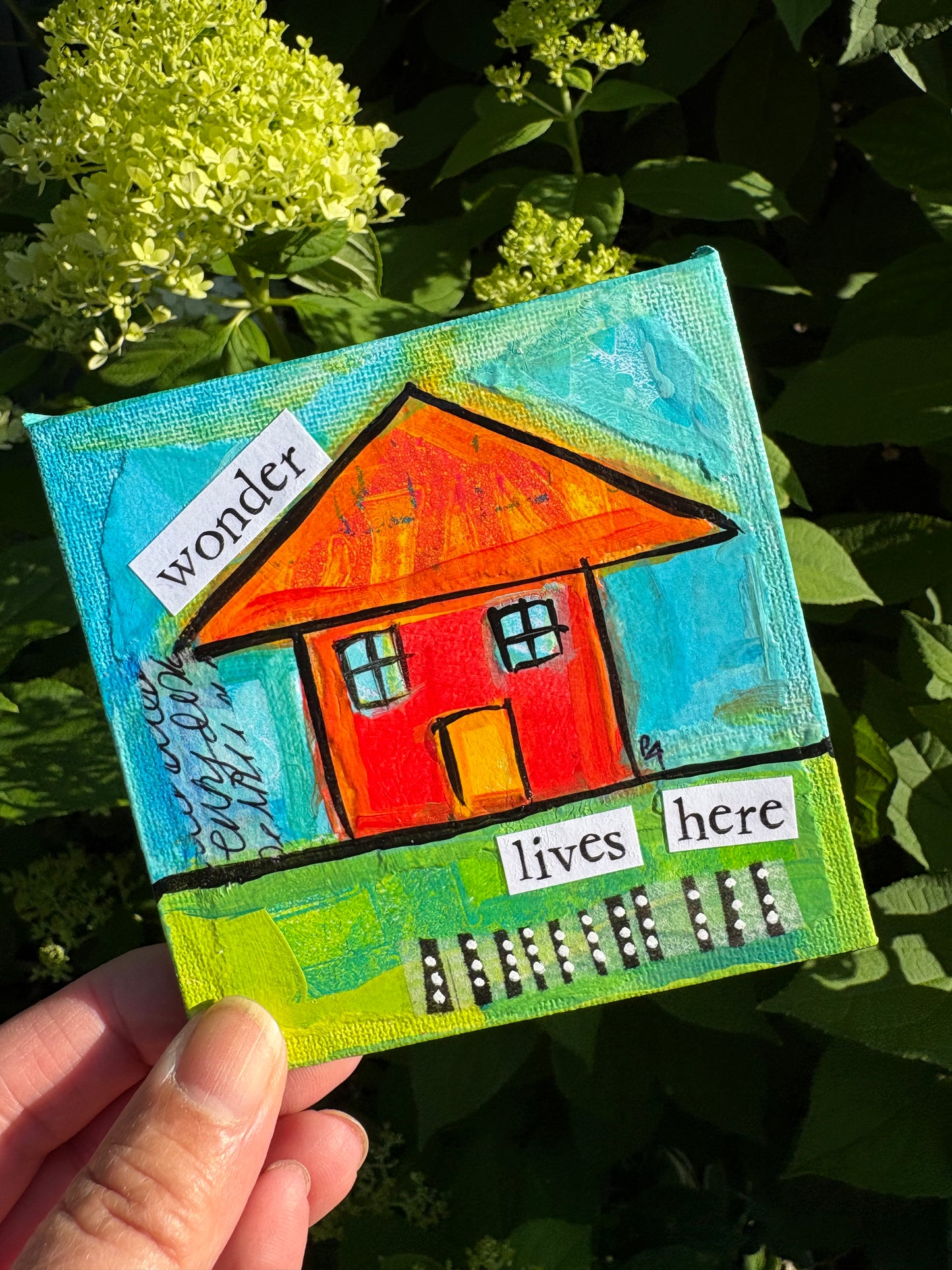 Wonder (13/100) |  Original 4x4 Mini House Canvas