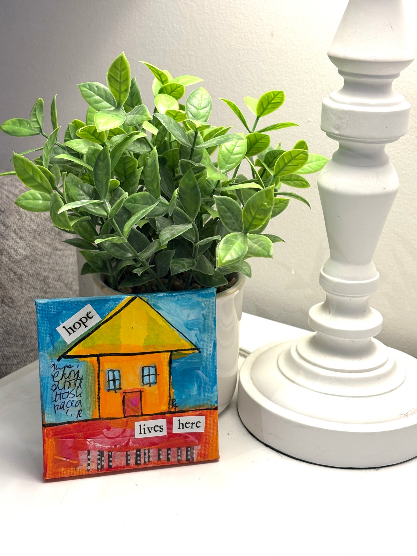 Hope (4/100) |  Original 4x4 Mini House Canvas (Copy)