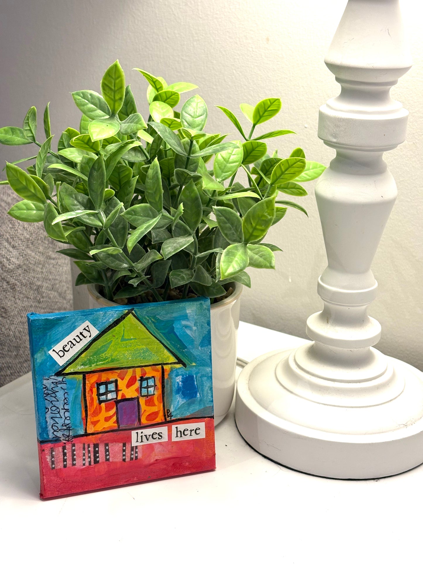 Beauty (5/100) |  Original 4x4 Mini House Canvas