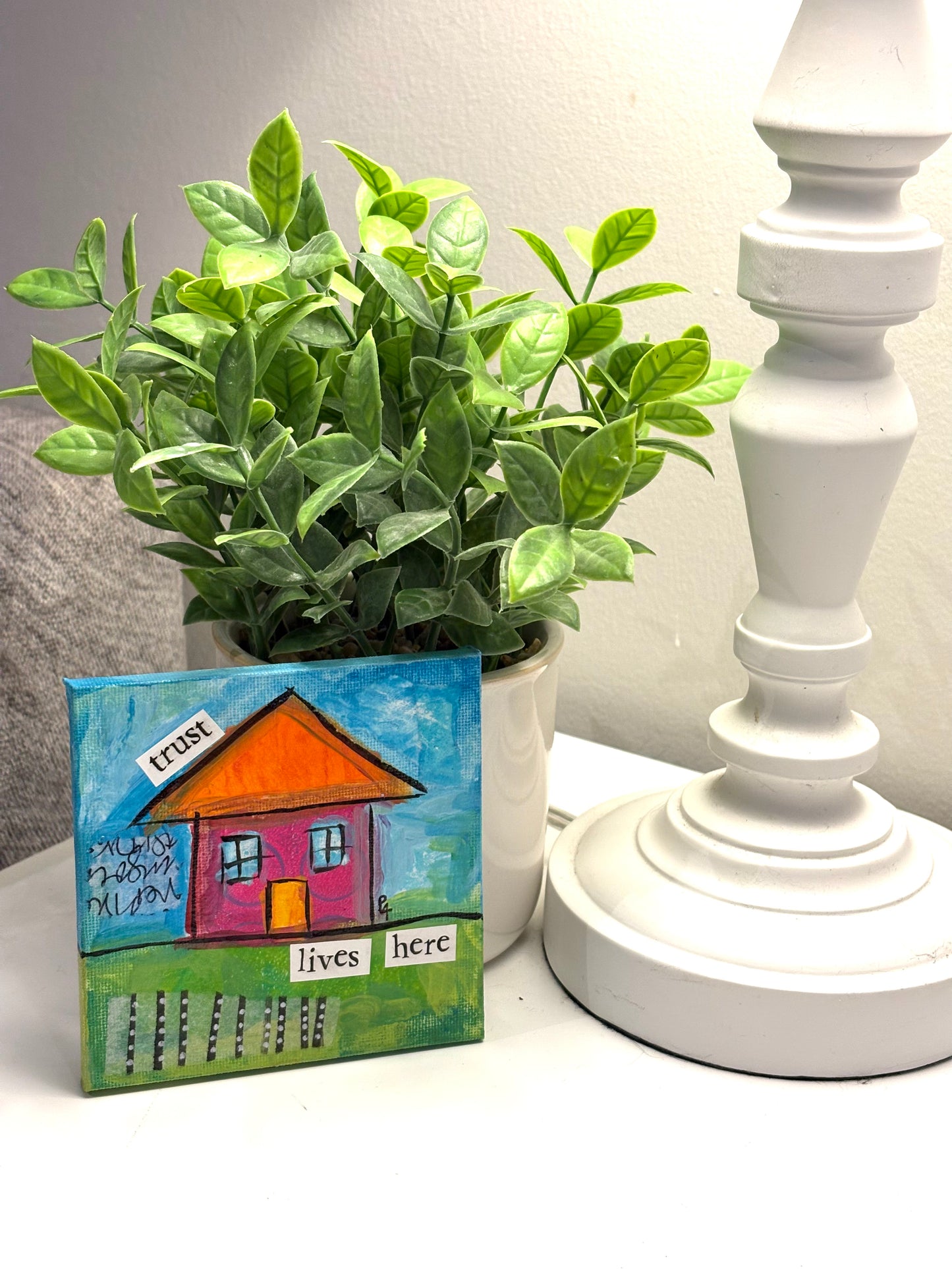 Trust (7/100) |  Original 4x4 Mini House Canvas