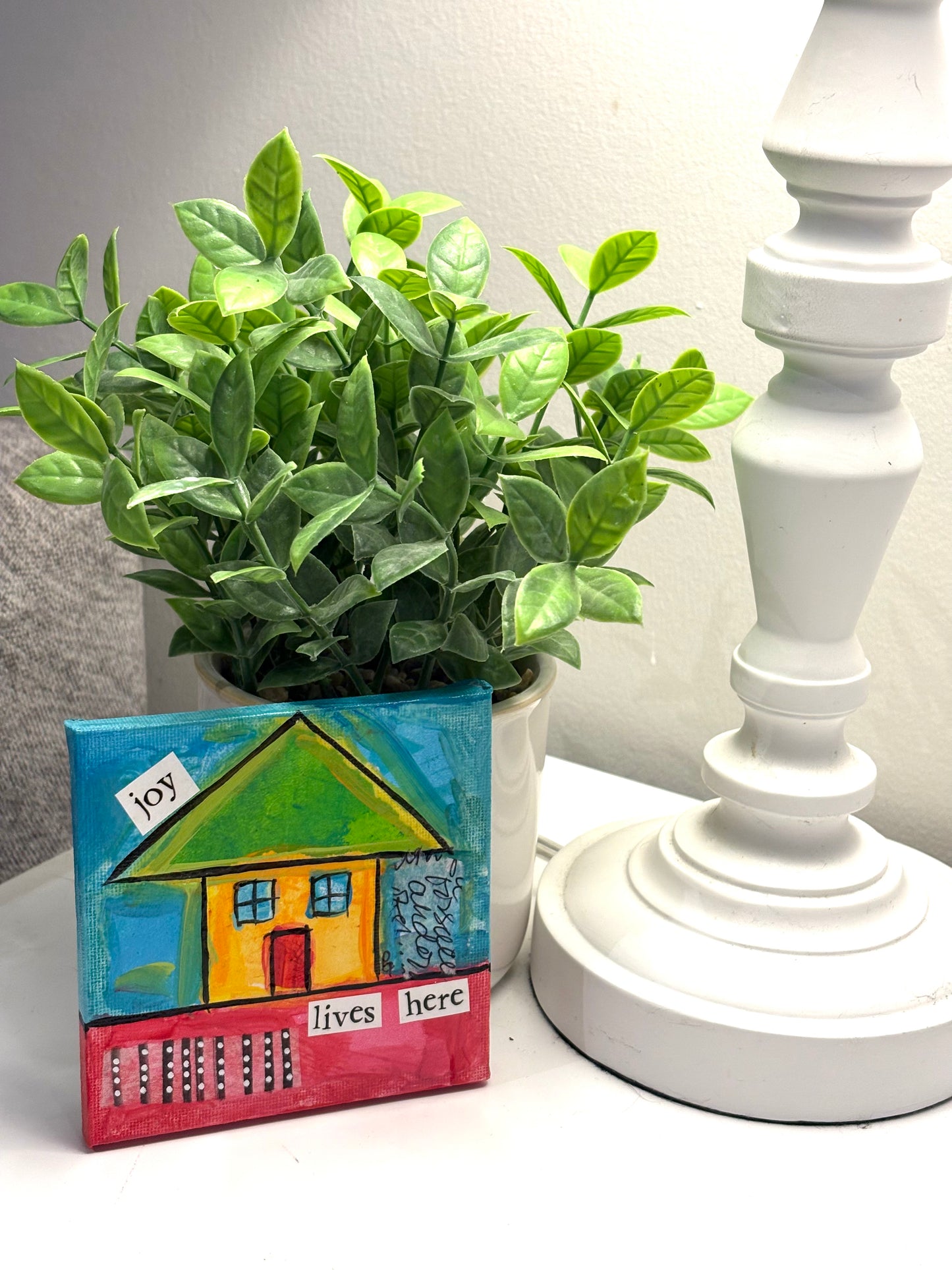 Joy (10/100) |  Original 4x4 Mini House Canvas