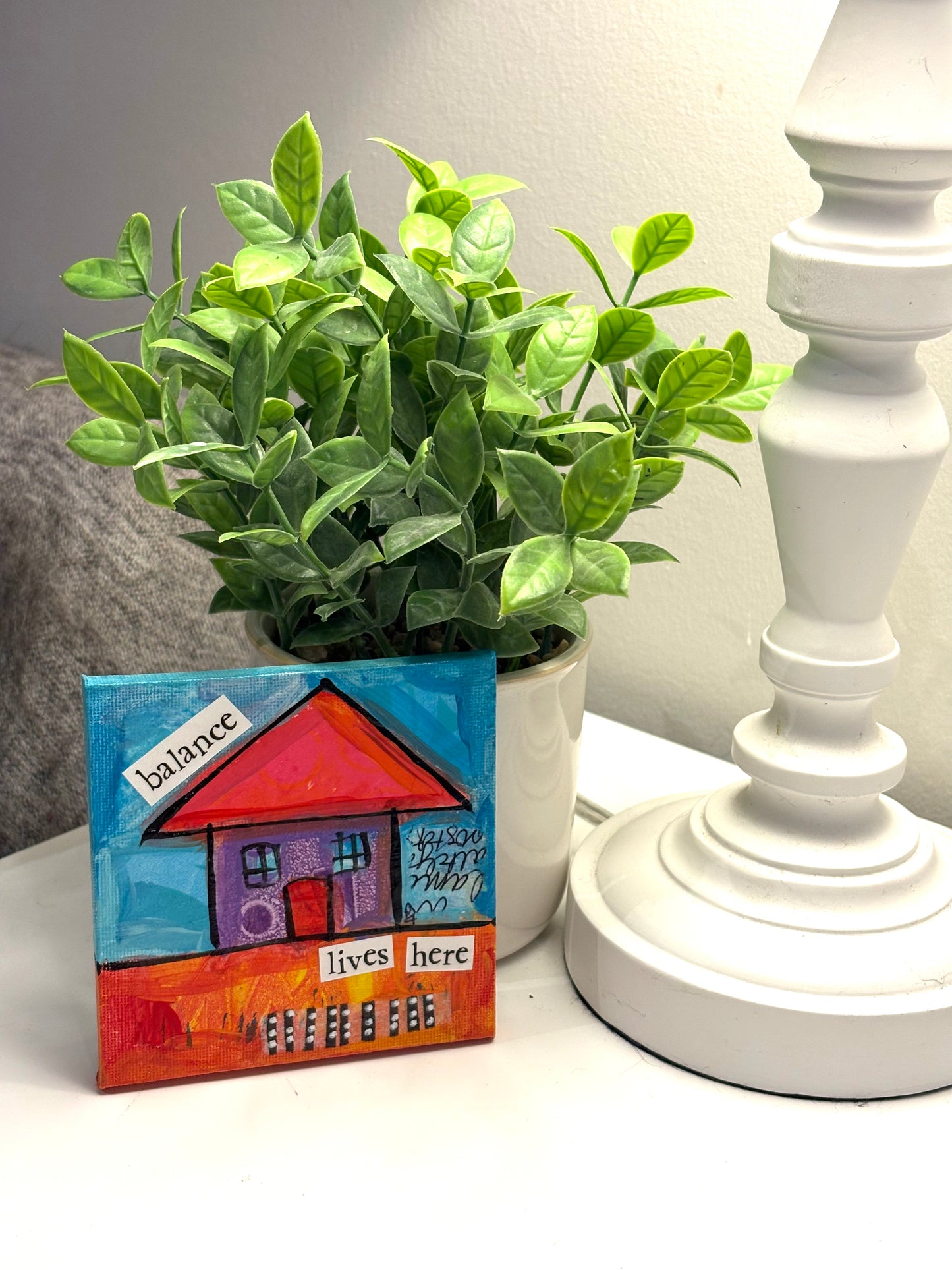Balance (19/100) |  Original 4x4 Mini House Canvas