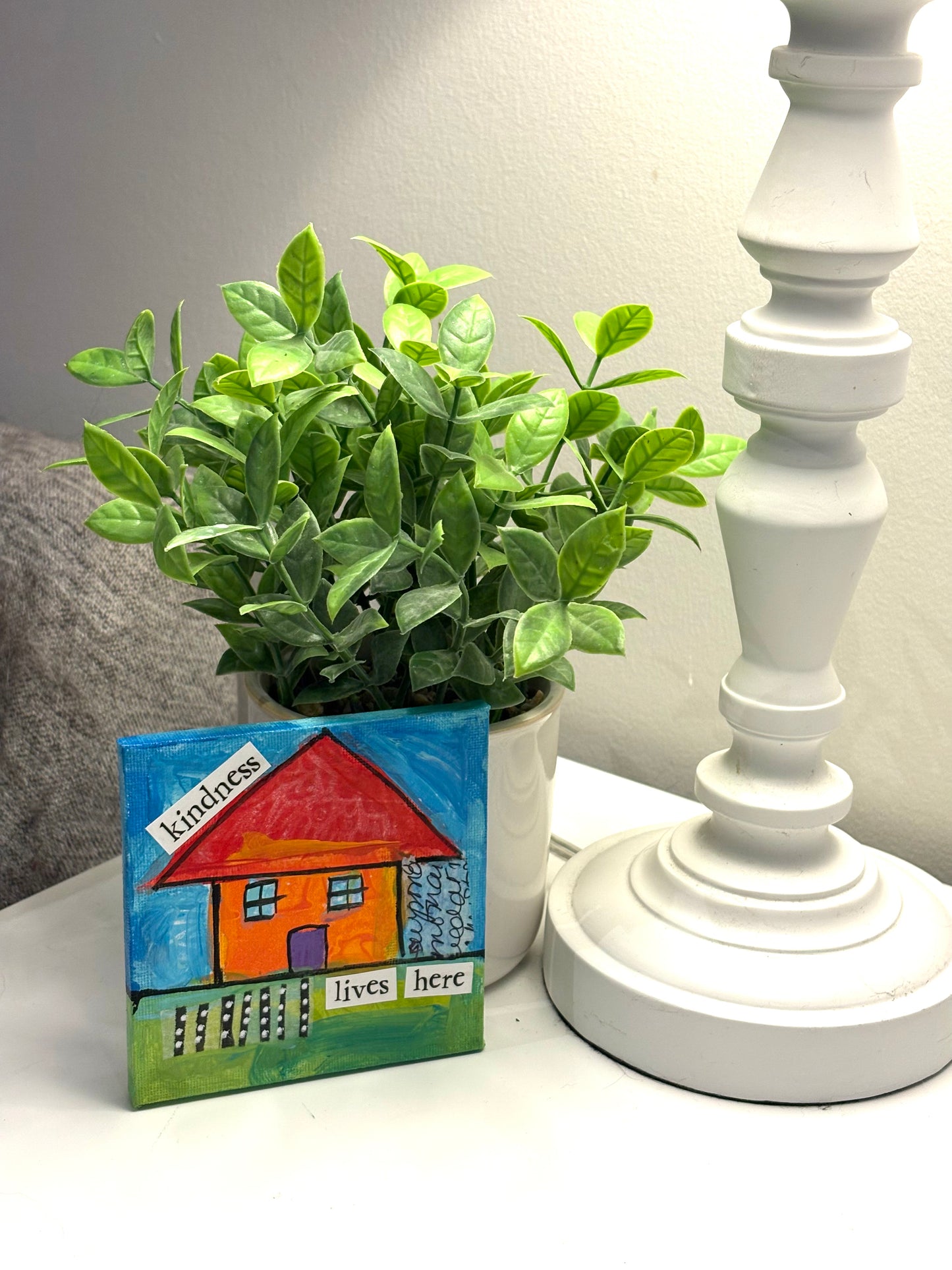 Kindness (32/100) |  Original 4x4 Mini House Canvas (Copy)