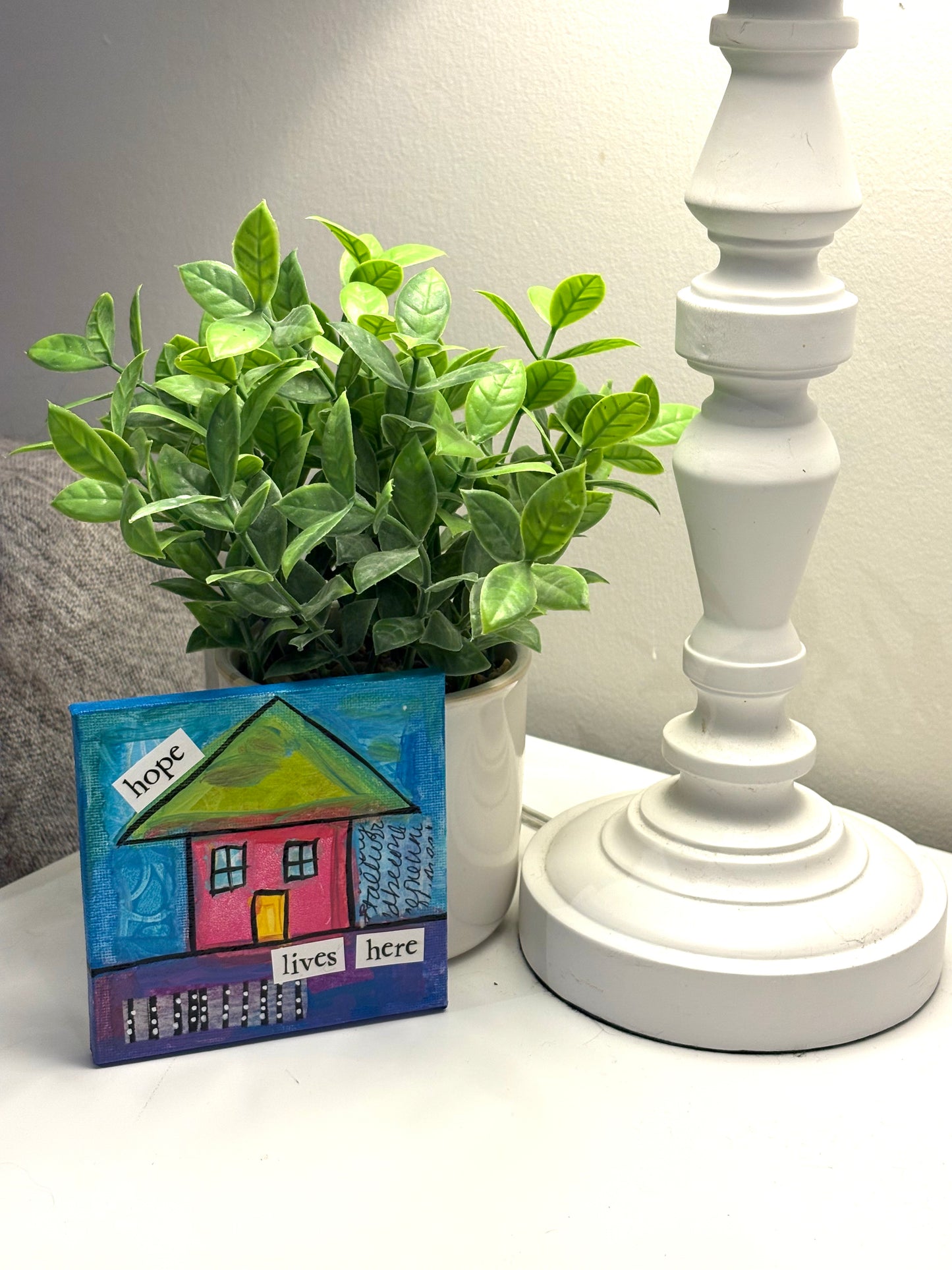 Hope(48/100) |  Original 4x4 Mini House Canvas