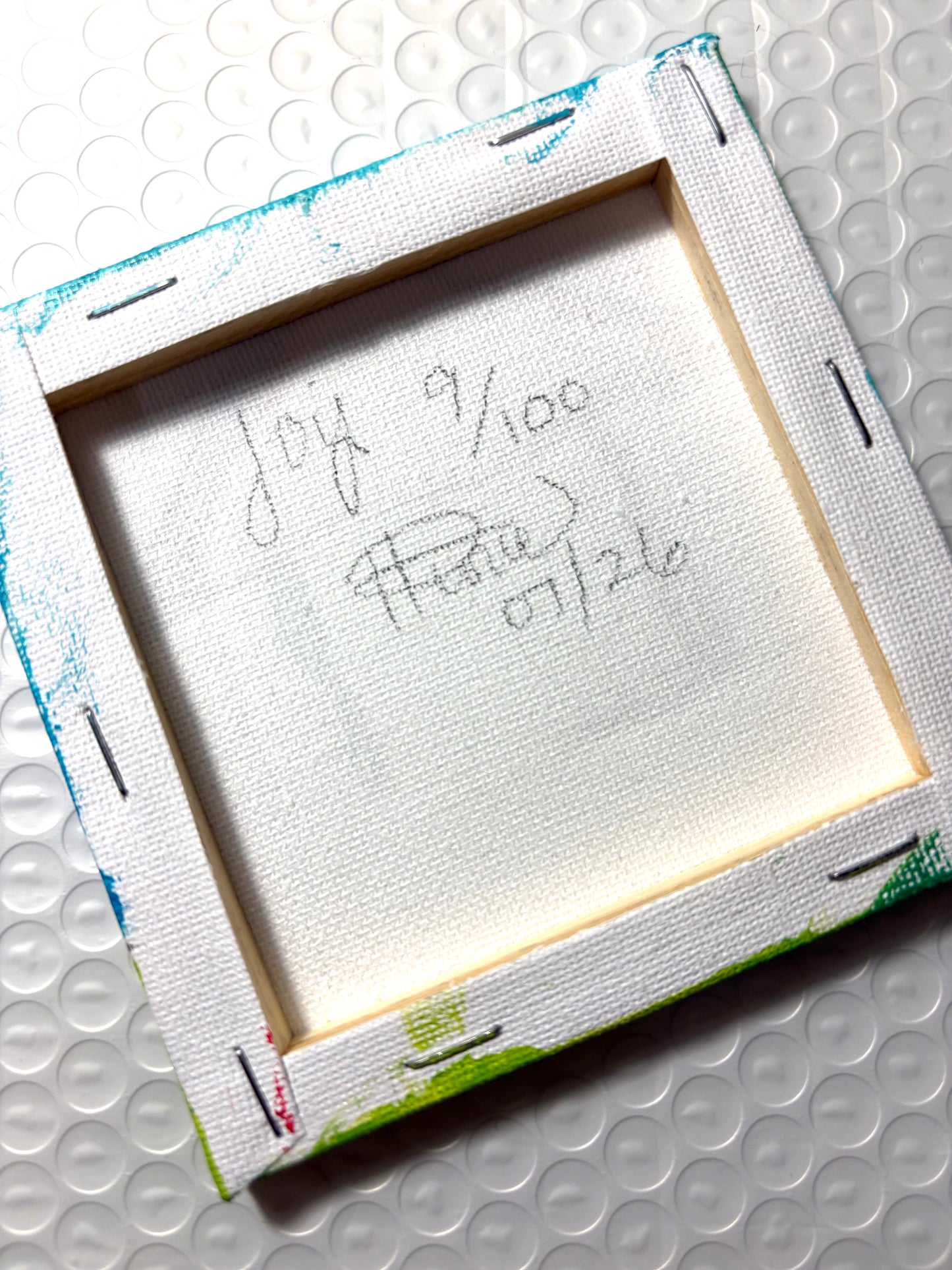 Joy (9/100) |  Original 4x4 Mini House Canvas