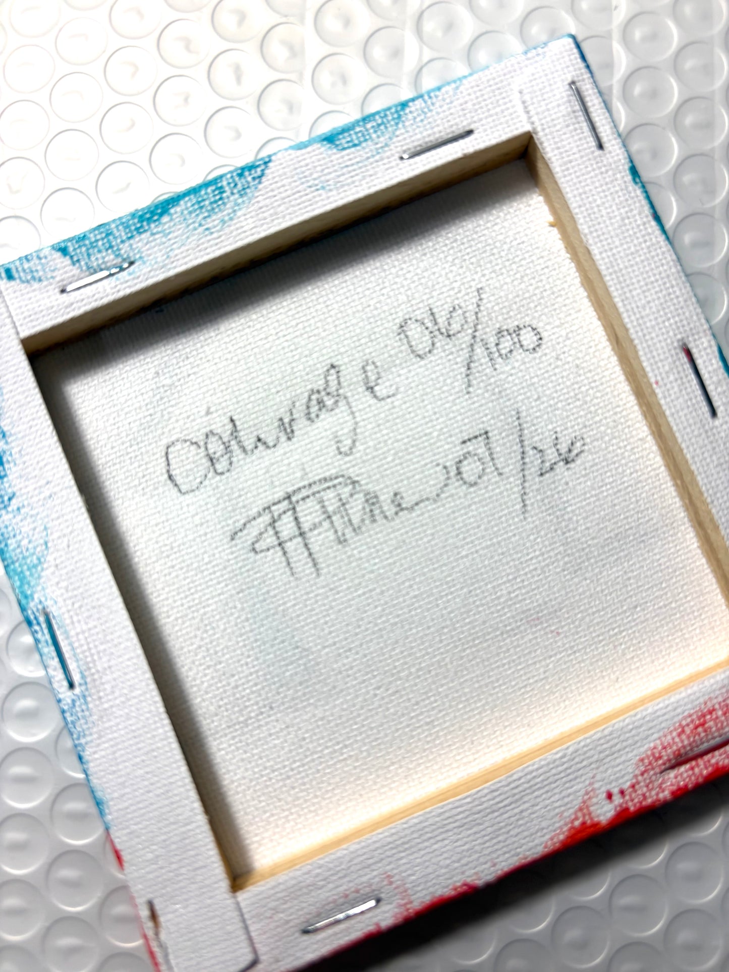 Courage (6/100) |  Original 4x4 Mini House Canvas