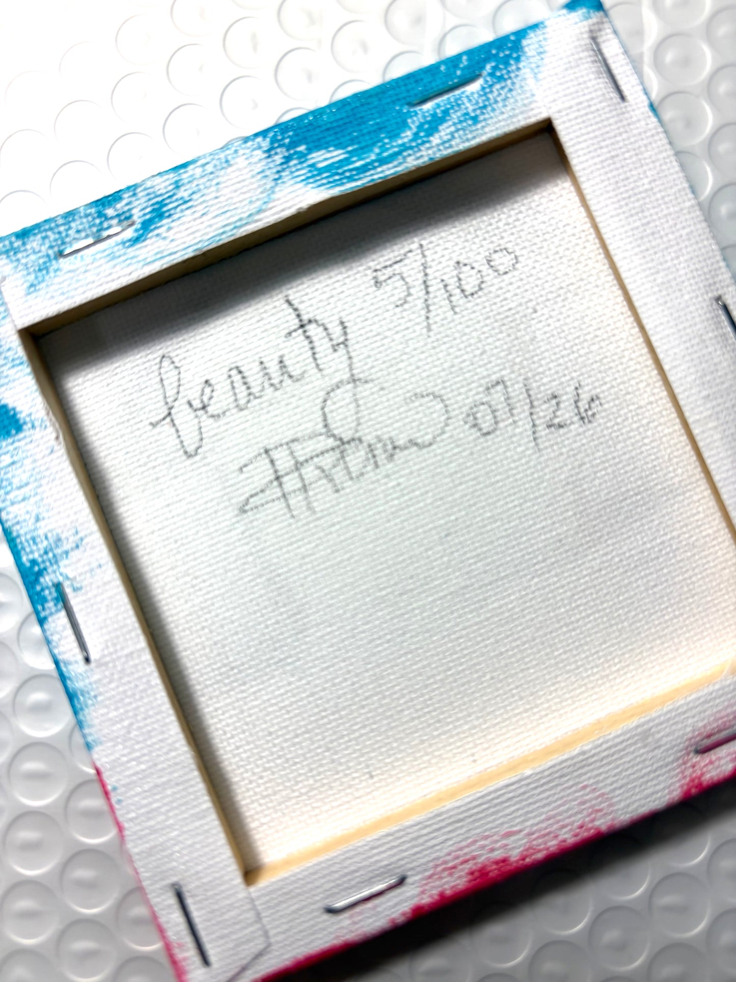 Beauty (5/100) |  Original 4x4 Mini House Canvas
