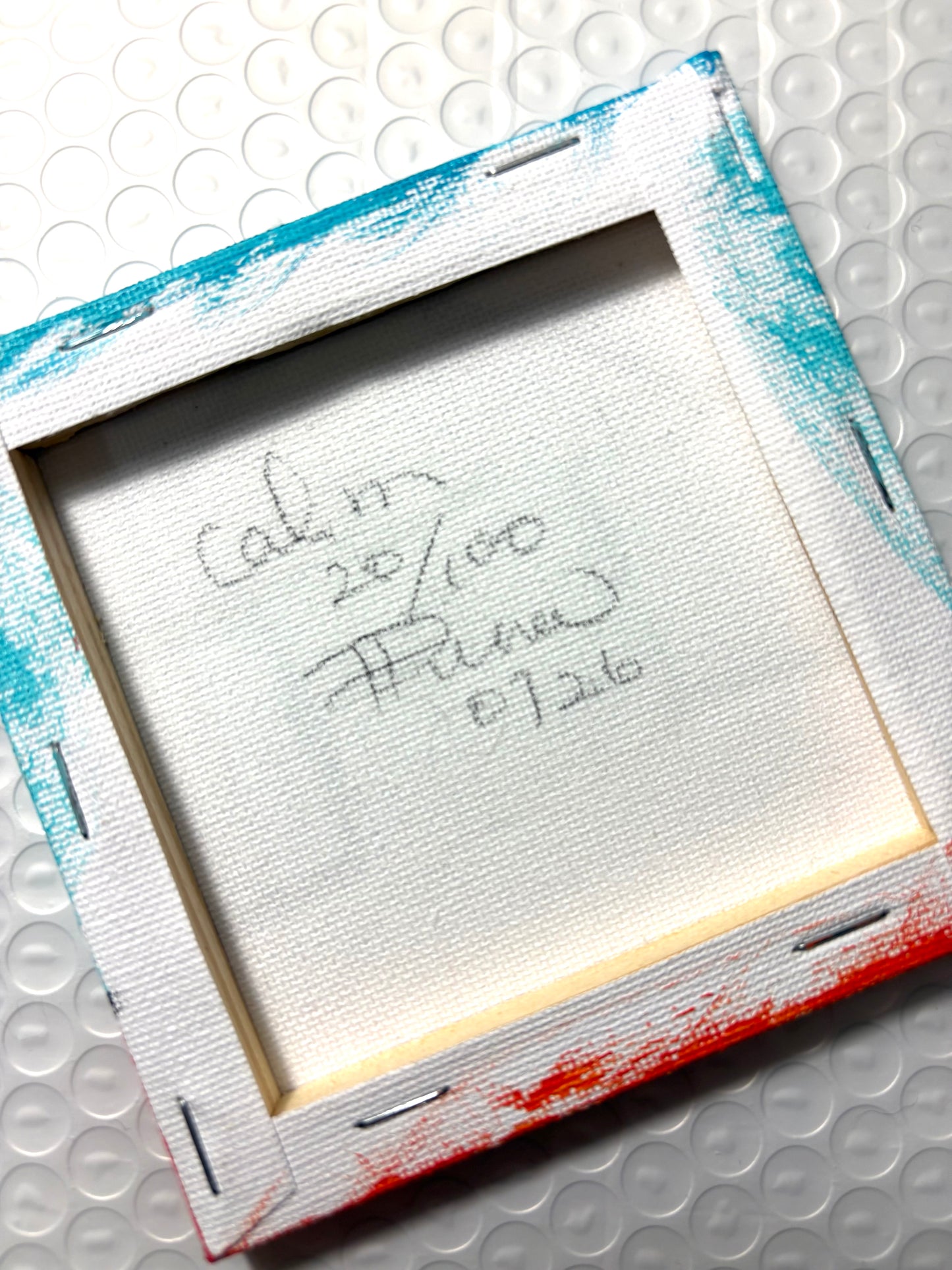 Calm (20/100) |  Original 4x4 Mini House Canvas