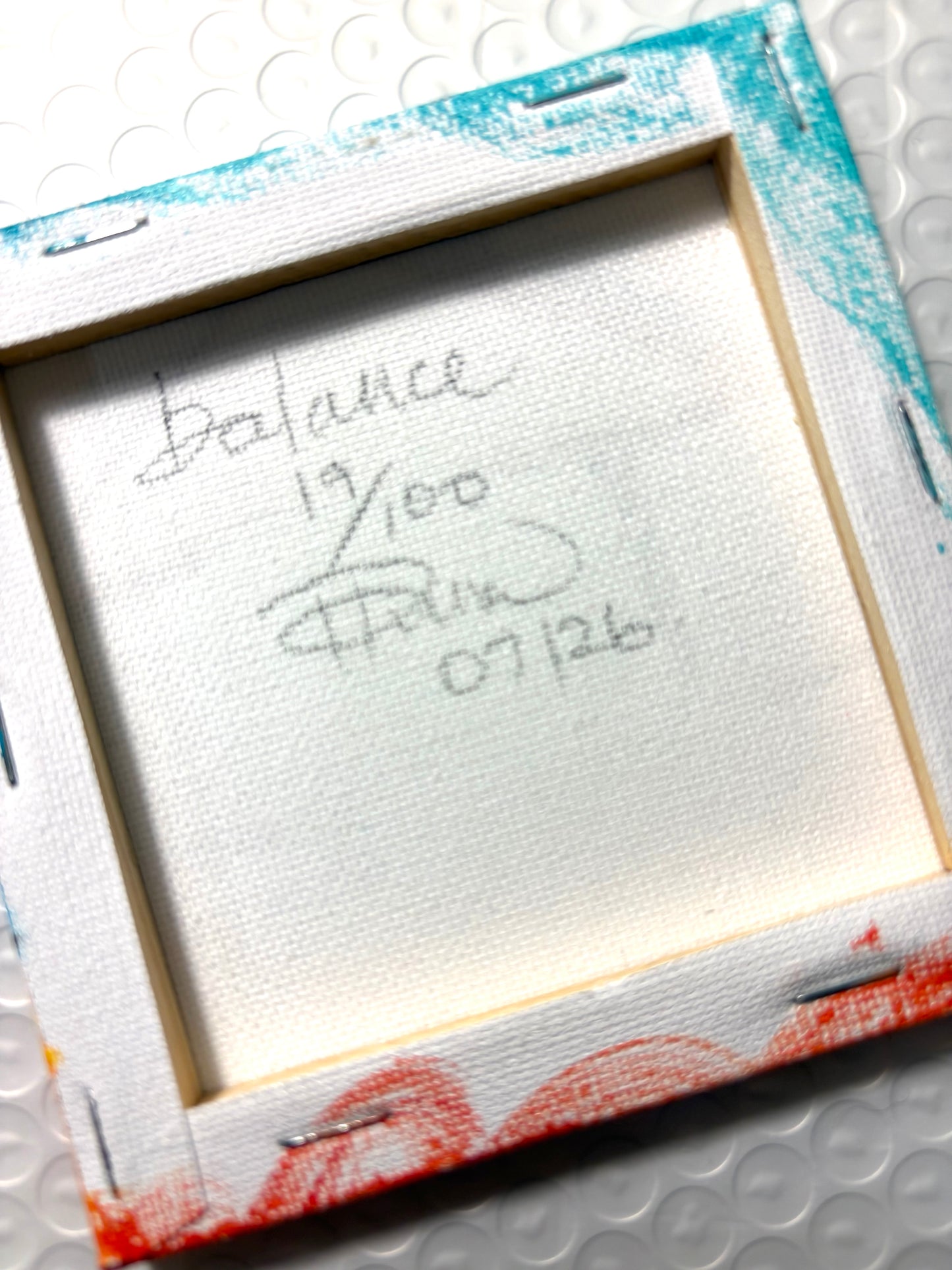 Balance (19/100) |  Original 4x4 Mini House Canvas