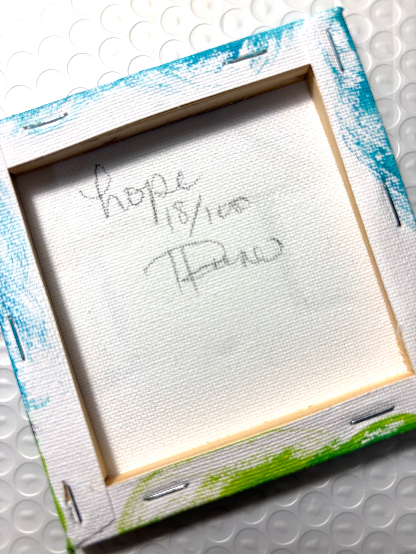 Hope (18/100) |  Original 4x4 Mini House Canvas