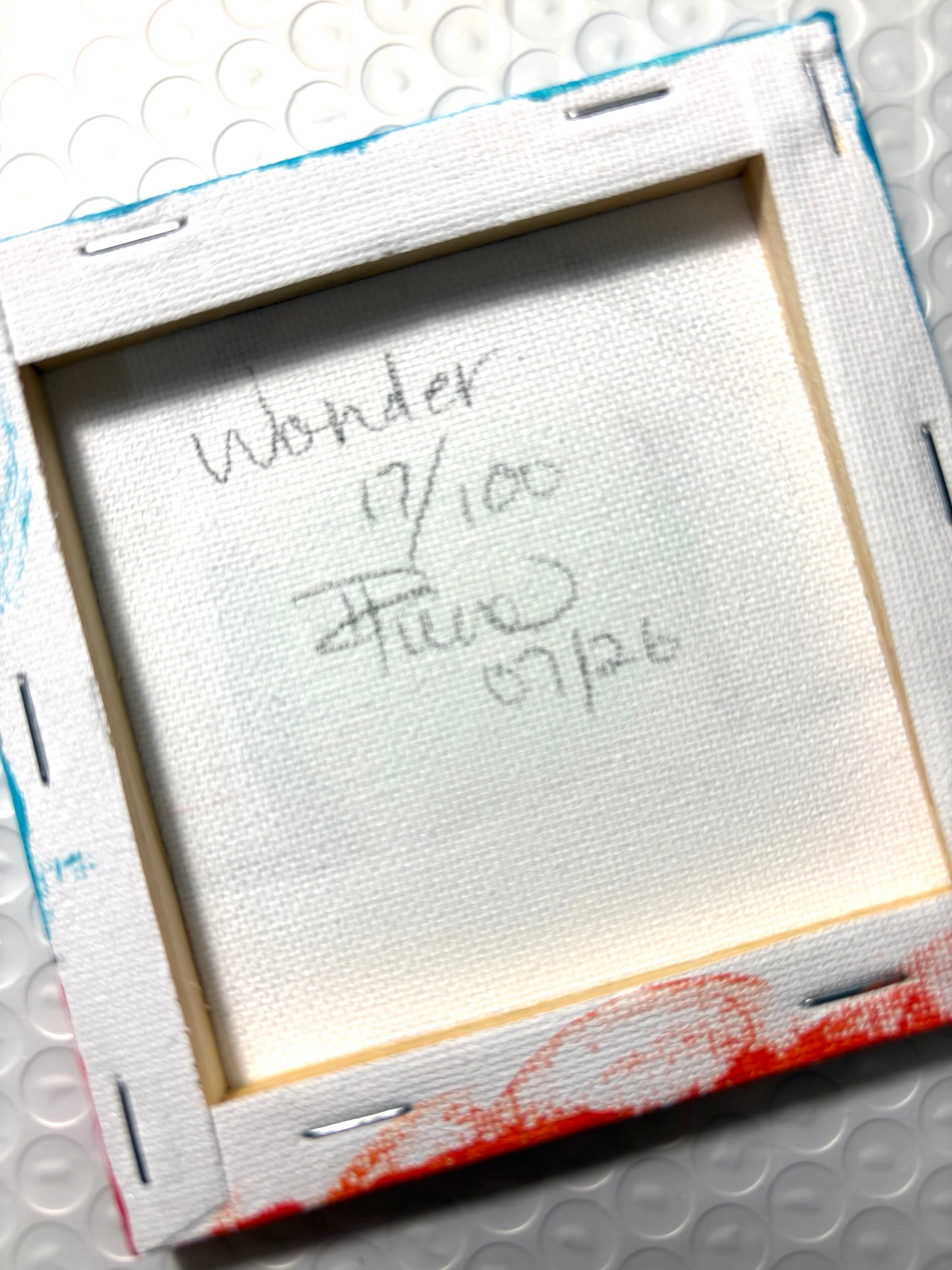 Wonder (17/100) |  Original 4x4 Mini House Canvas