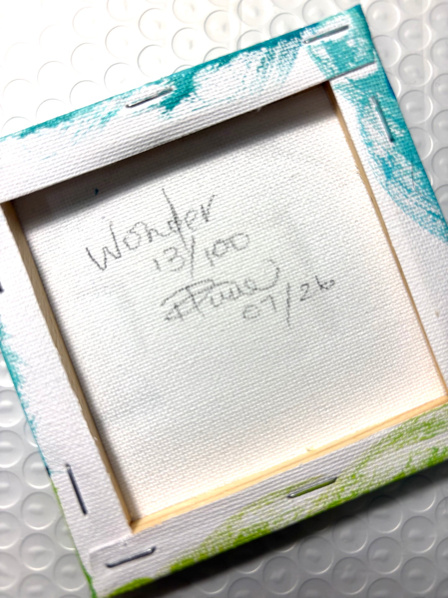 Wonder (13/100) |  Original 4x4 Mini House Canvas