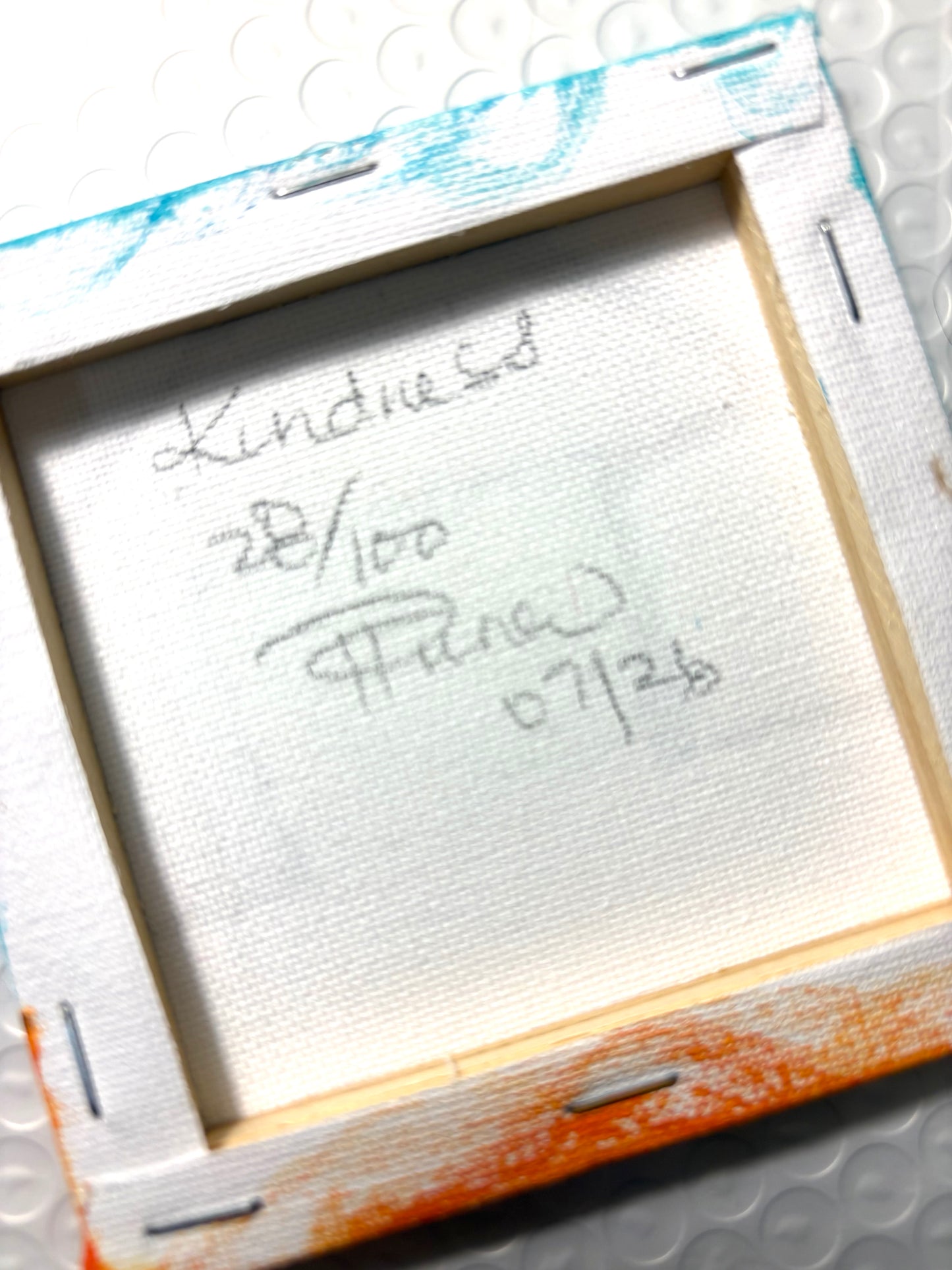Kindness (28/100) |  Original 4x4 Mini House Canvas