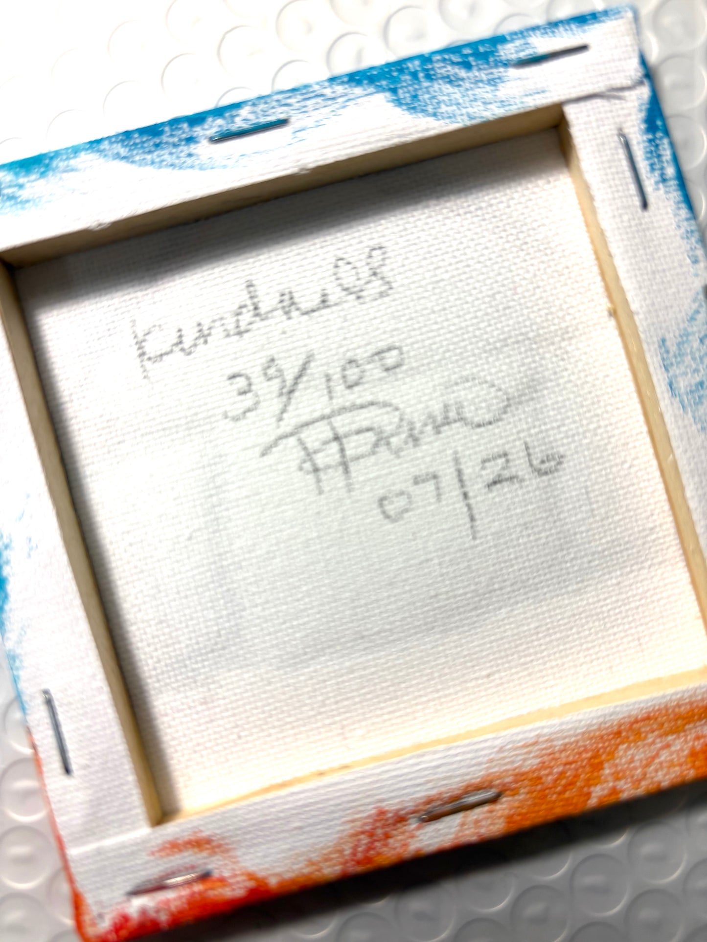 Kindness (39/100) |  Original 4x4 Mini House Canvas