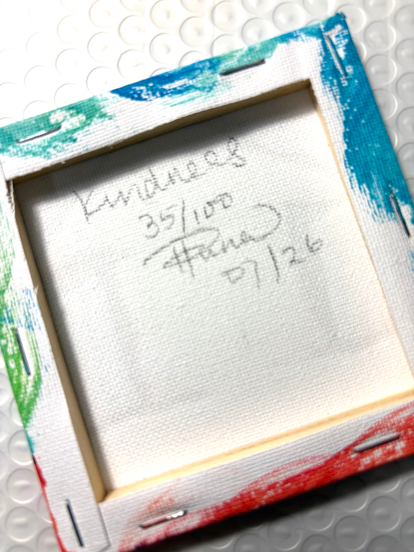 Kindness (35/100) |  Original 4x4 Mini House Canvas