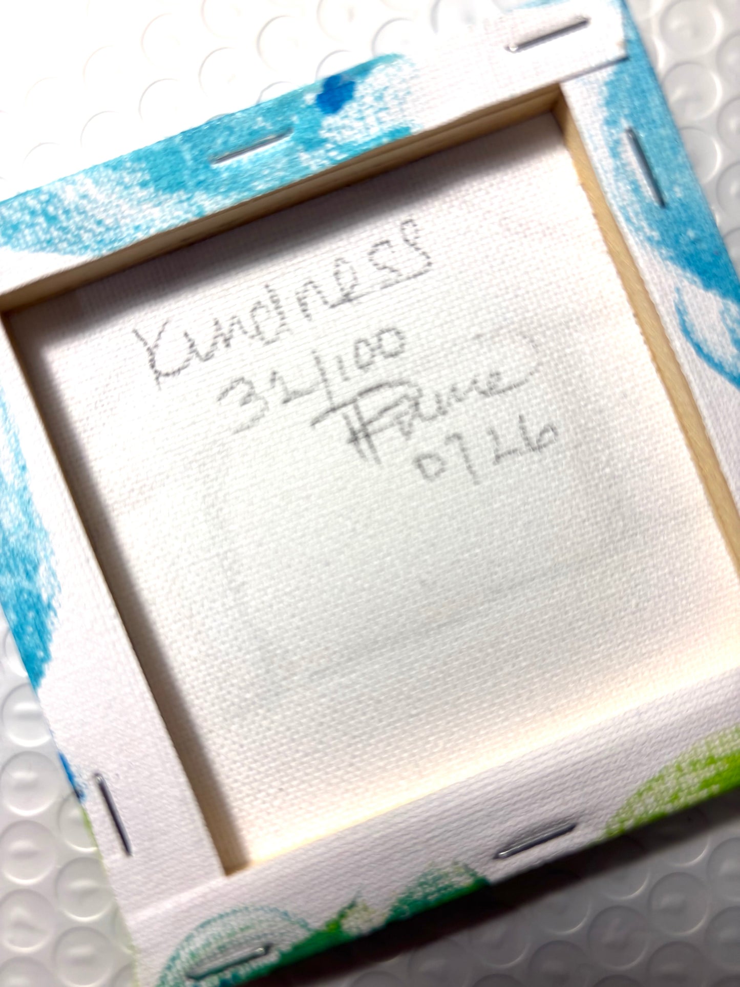Kindness (32/100) |  Original 4x4 Mini House Canvas (Copy)