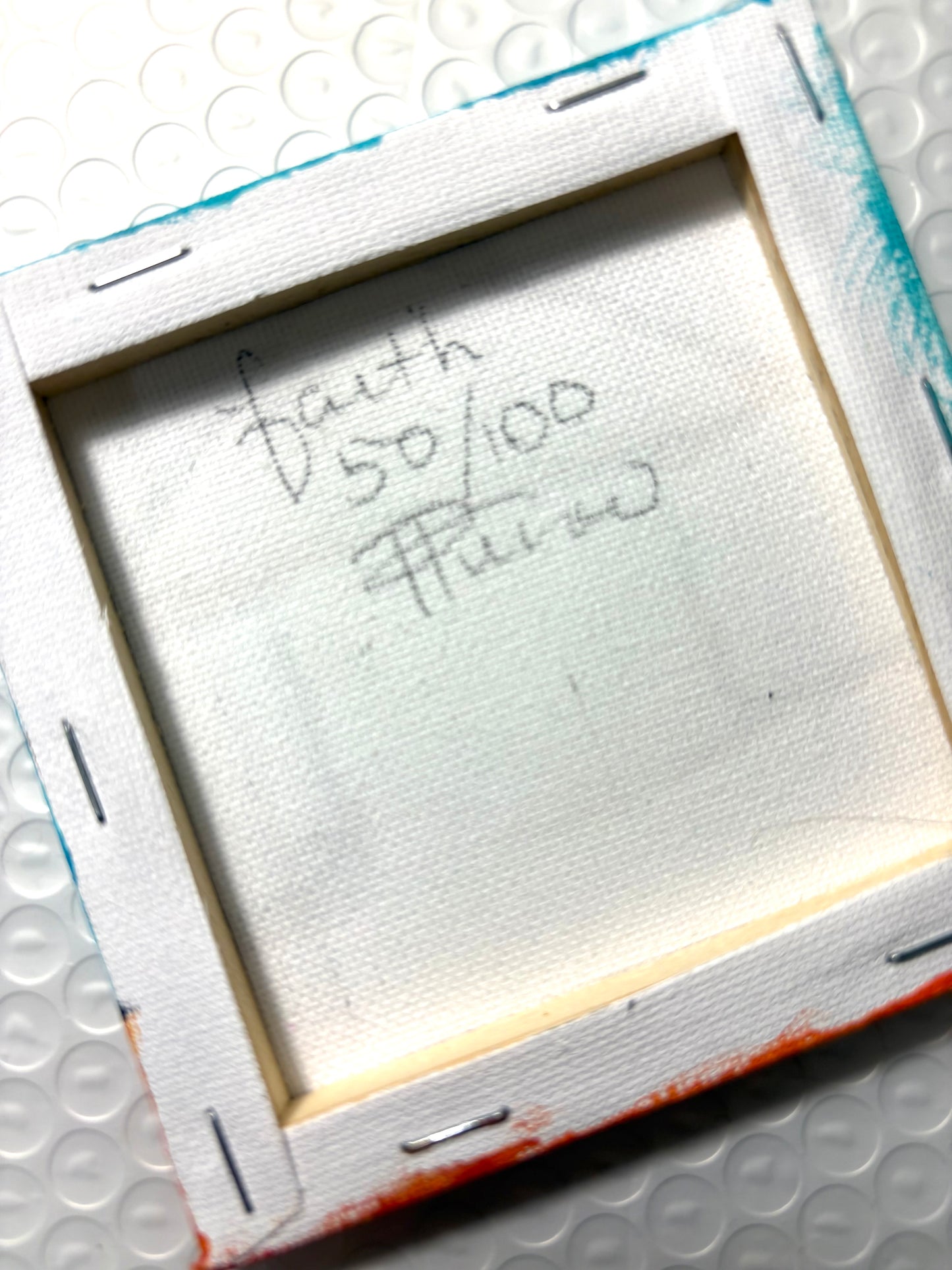 Faith(50/100) |  Original 4x4 Mini House Canvas