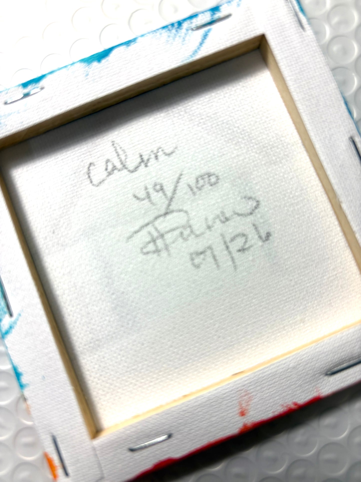 Calm(49/100) |  Original 4x4 Mini House Canvas